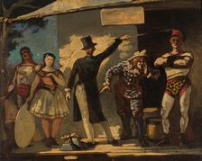 The Saltimbanques, Between 1860 and 1865 . Creator: Daumier, Honoré (1808-1879)