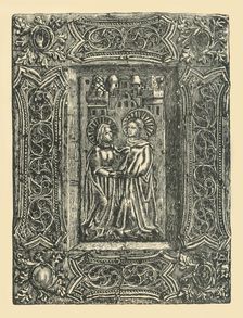 The Salutation, book cover, 15th century, (1881). Creator: W. Rawson