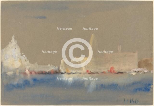 The Salute and the Palazzo Ducale from the Bacino di San Marco. Creator: Hercules Brabazon Brabazon.