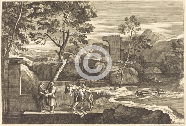 The Samaritan Takes the Man to an Inn. Creator: Sébastien Bourdon.