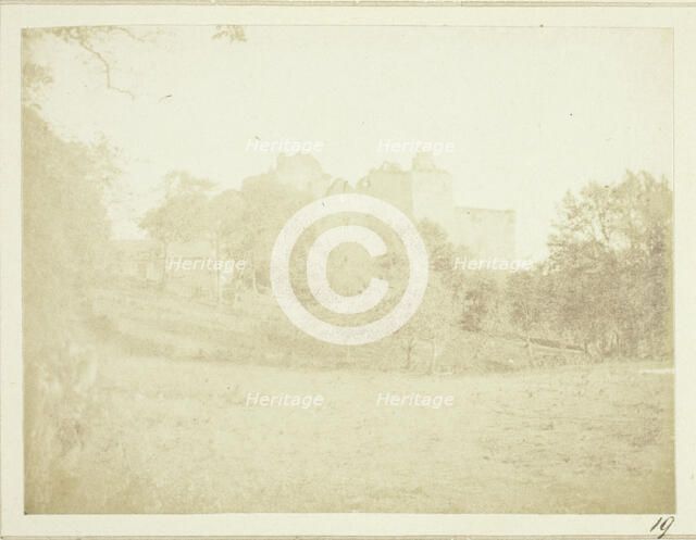 The same scene from the other side, The Castle of Doune, 1844. Creator: William Henry Fox Talbot.