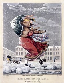 The same to you sir, and many of em 1827. Artist: George Hunt