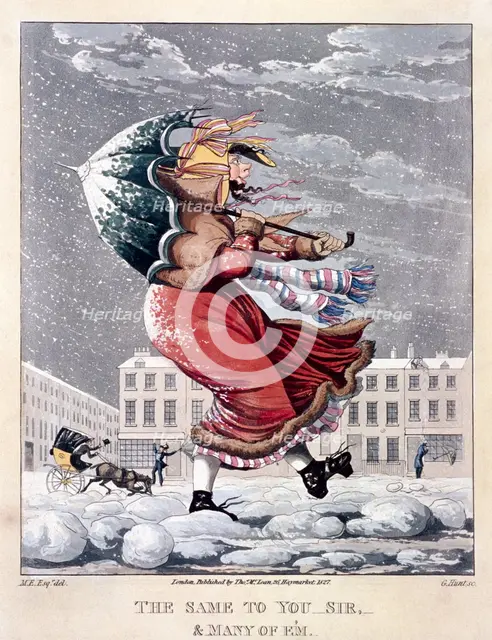 'The same to you sir, and many of 'em', 1827. Artist: George Hunt
