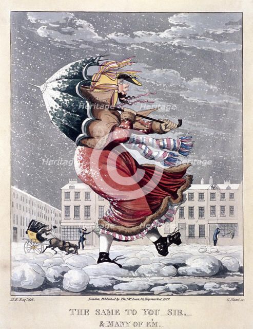 'The same to you sir, and many of 'em', 1827. Artist: George Hunt