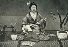 The Samisen 1891. Creator: Unknown