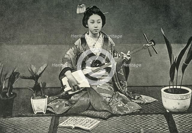 'The Samisen', 1891. Creator: Unknown.