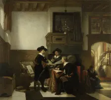 The sample masters of the Leiden Saaihal, 1866. Creator: Johannes Anthonie Balthasar Stroebel