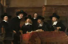 The Sampling Officials of the Amsterdam Drapers Guild, Known as The Syndics 1662. Creator: Rembrandt Harmensz van Rijn
