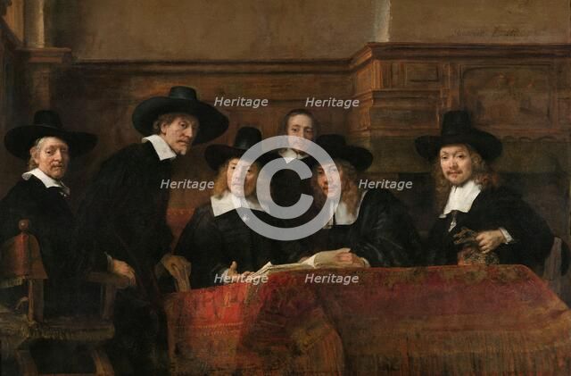 The Sampling Officials of the Amsterdam Drapers’ Guild, Known as ‘The Syndics’, 1662. Creator: Rembrandt Harmensz van Rijn.