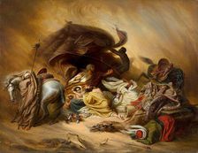 The Samum in the Desert, after 1844. Creator: Kretzschmer, Johann Hermann (1811-1890)