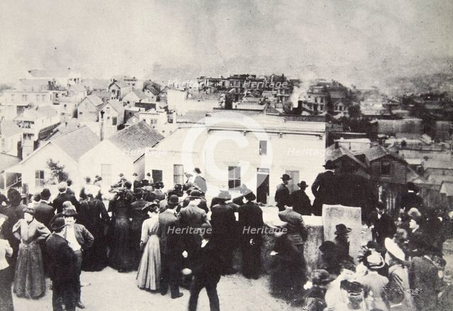 The San Francisco Earthquake, California, USA, 1906.  Creator: Unknown.