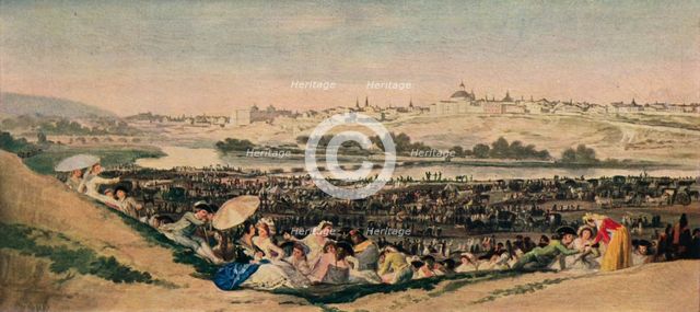'The San Isidro Meadow', 1788 (1939). Artist: Francisco Goya.