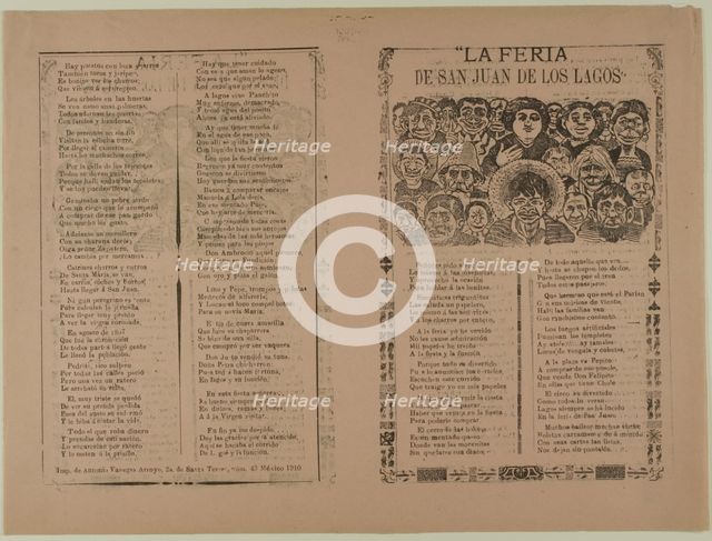 The San Juan de los Lagos Fair, n.d. Creator: José Guadalupe Posada.