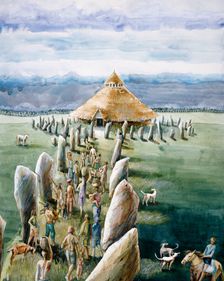 The Sanctuary, Avebury, c3rd millennium BC, (c1990-2010). Artist: Judith Dobie