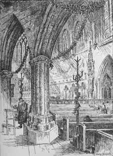 The Sanctuary, Farm Street 1890. Artist: Hume Nisbet