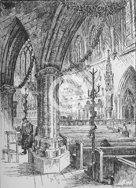 'The Sanctuary, Farm Street', 1890. Artist: Hume Nisbet.