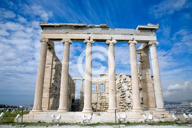 The Sanctuary of Athena, the Erechtheion, The Acropolis, Athens, Greece Creator: Samuel Magal.
