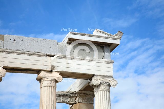 The Sanctuary of Athena, the Erechtheion, The Acropolis, Athens, Greece Creator: Samuel Magal.