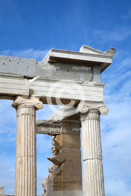 The Sanctuary of Athena, the Erechtheion, The Acropolis, Athens, Greece Creator: Samuel Magal.