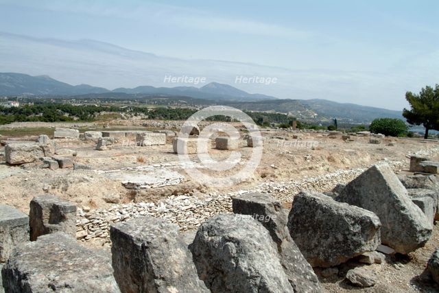 The Sanctuary of Poseidon at Isthmia, Greece. Creator: Samuel Magal.