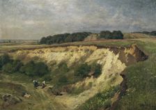 The sand pit, 1900. Creator: Hugo Darnaut
