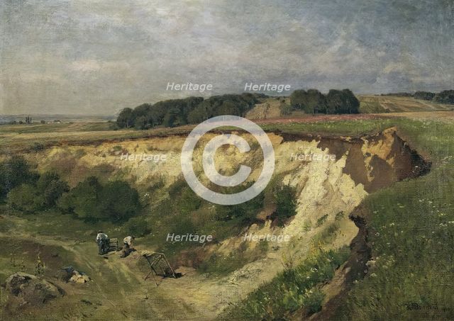 The sand pit, 1900. Creator: Hugo Darnaut.