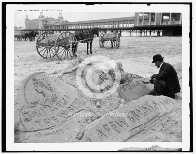 The Sandman, Atlantic City, N.J., between 1880 and 1901. Creator: Unknown.