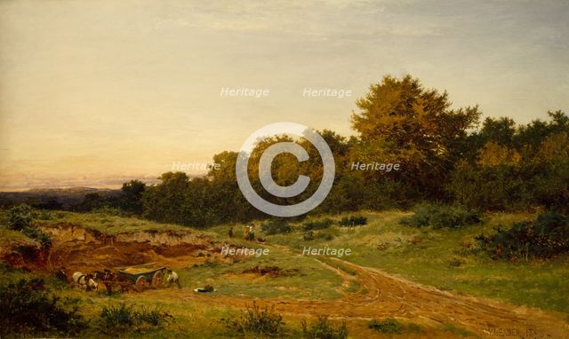The Sandpit, Burrow's Cross, 1898. Creator: Benjamin Williams Leader.