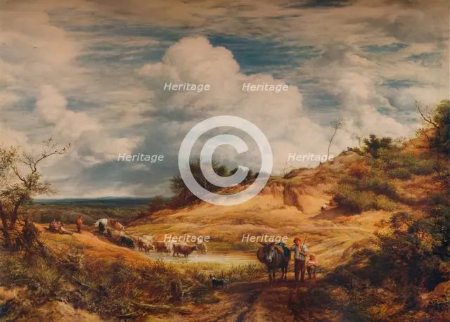'The Sandpits', 1856. Creator: John Linnell the Elder.