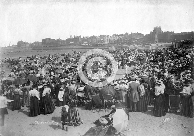 The Sands, Margate, Kent, 1890-1910. Artist: Unknown
