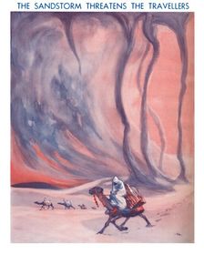 The Sandstorm Threatens The Travellers 1935