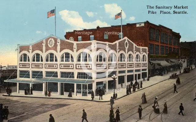 The Sanitary Market, Pike Place, Seattle, Washington, USA, 1911. Artist: Unknown