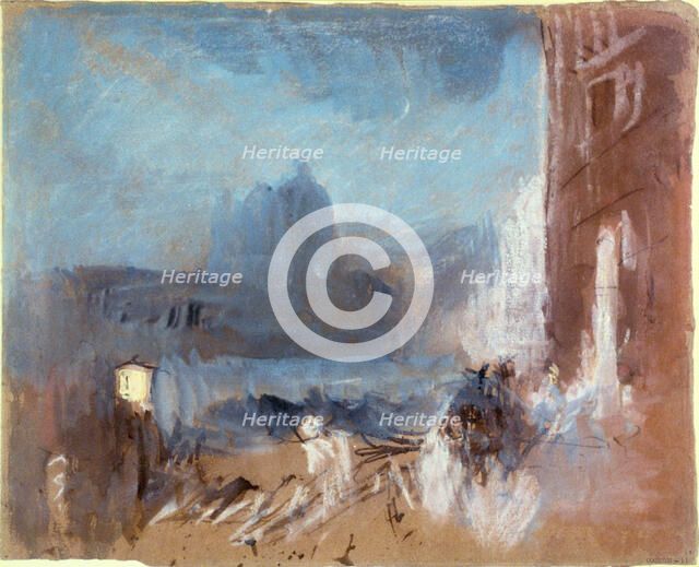 The Santa Maria della Salute, Venice, at night, 1840. Artist: JMW Turner