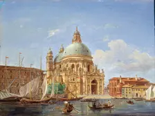 The Santa Maria della Salute Church 19th century. Artist: Victor Adam