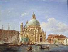 The Santa Maria della Salute Church 19th century. Artist: Victor Adam