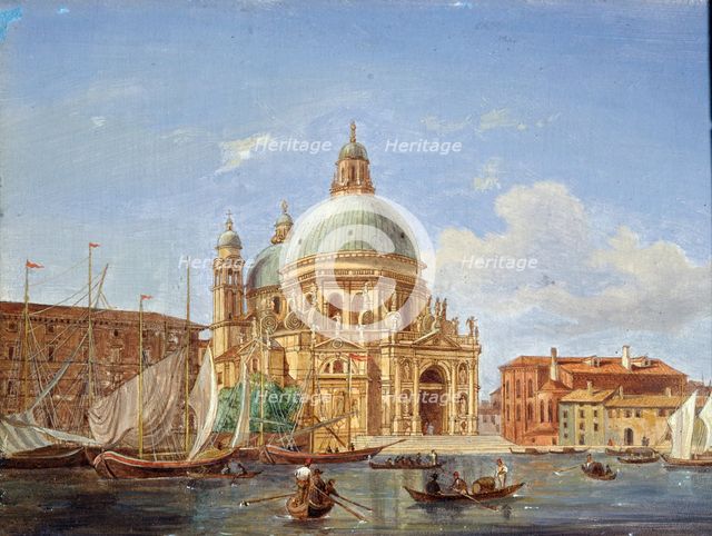'The Santa Maria della Salute Church', 19th century. Artist: Victor Adam