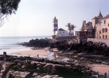 The Santa Marta Lighthouse, Cascais, Portugal, c1955. Creator: Arthur Charles Kirby Ware