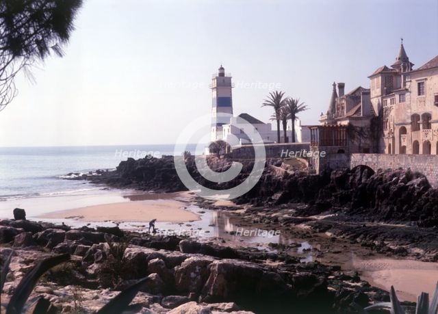 The Santa Marta Lighthouse, Cascais, Portugal, c1955.  Creator: Arthur Charles Kirby Ware.