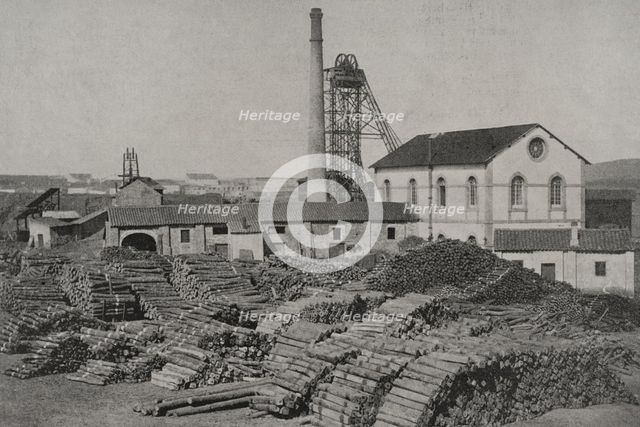 The "Santa Isabel" mine, Bélmez, province of Cordoba, Andalusia, Spain, 1898. Creator: Unknown.