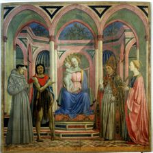 The Santa Lucia de Magnoli Altarpiece, ca 1447. Artist: Veneziano, Domenico (ca 1410-1461)