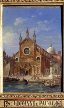 The Santi Giovanni e Paolo (San Zanipolo) Church 19th century. Artist: Victor Adam