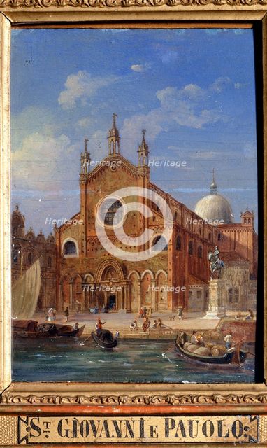 'The Santi Giovanni e Paolo (San Zanipolo) Church', 19th century. Artist: Victor Adam