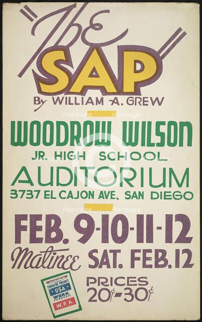 The Sap, San Diego, 1938. Creator: Unknown.