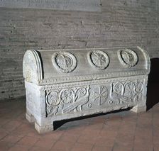 The sarcophagus of Bishop Theodorus, 5th century