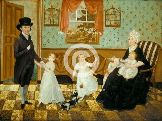 The Sargent Family, 1800. Creator: Unknown.