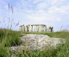 The Sarsen circle at Stonehenge, Amesbury, Wiltshire, 2000. Artist: P Williams