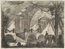 The Sawhorse, from Carceri d'invenzione (Imaginary Prisons), ca. 1749-50. Creator: Giovanni Battista Piranesi