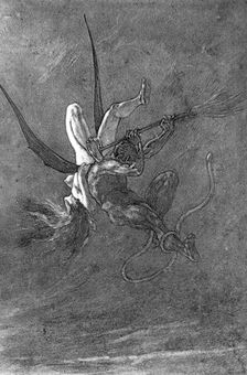The Satanists: The abduction, 1882. Creator: Félicien Rops