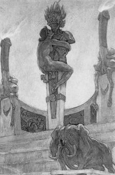 The Satanists: The Idol, 1882. Creator: Félicien Rops