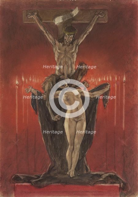 The Satanists (Calvary). Artist: Rops, Félicien (1833-1898)